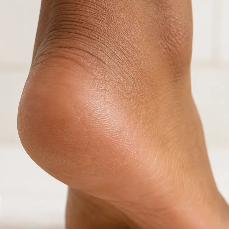 Smooth moisturised heel after using HEYXI consistently
